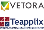 Vetora and Teapplix logos